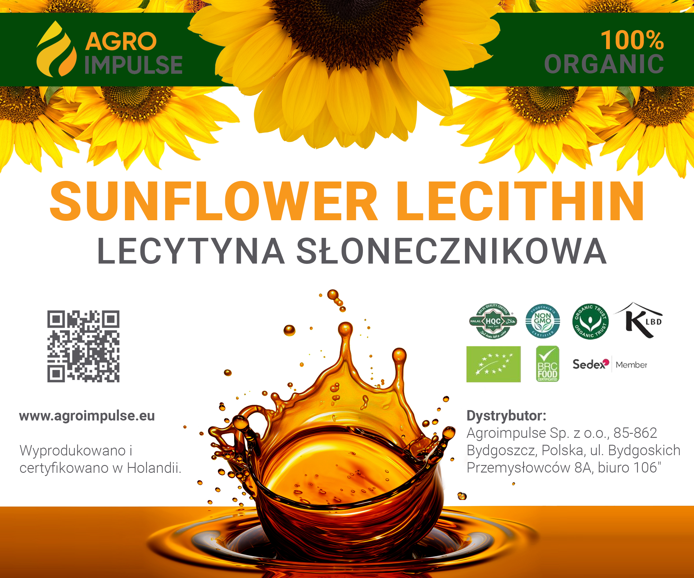 Sunflower lecithin white